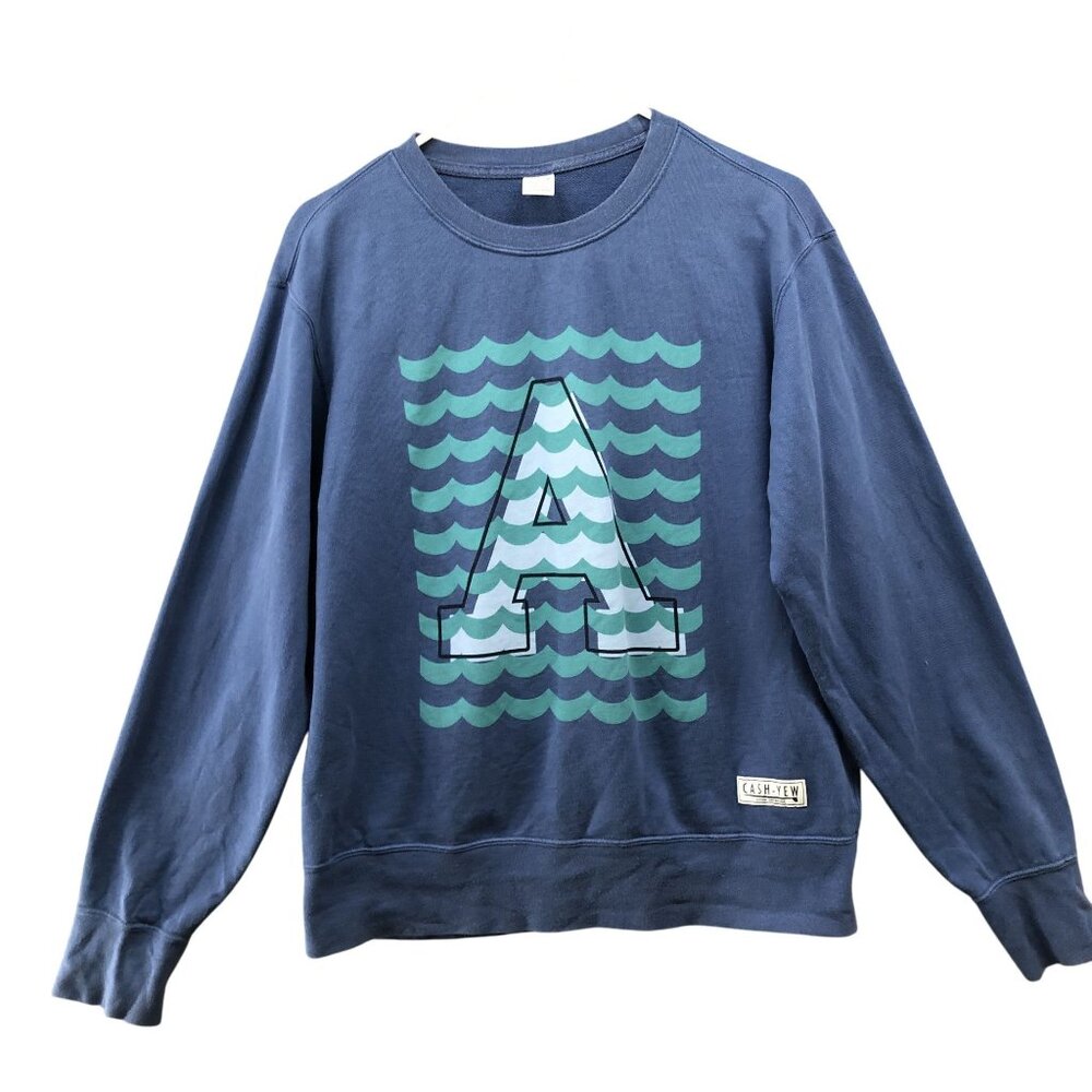 Uniqlo Almond Surfboards Cashew Sweatshirt Mens S Blue Pullover Crewneck